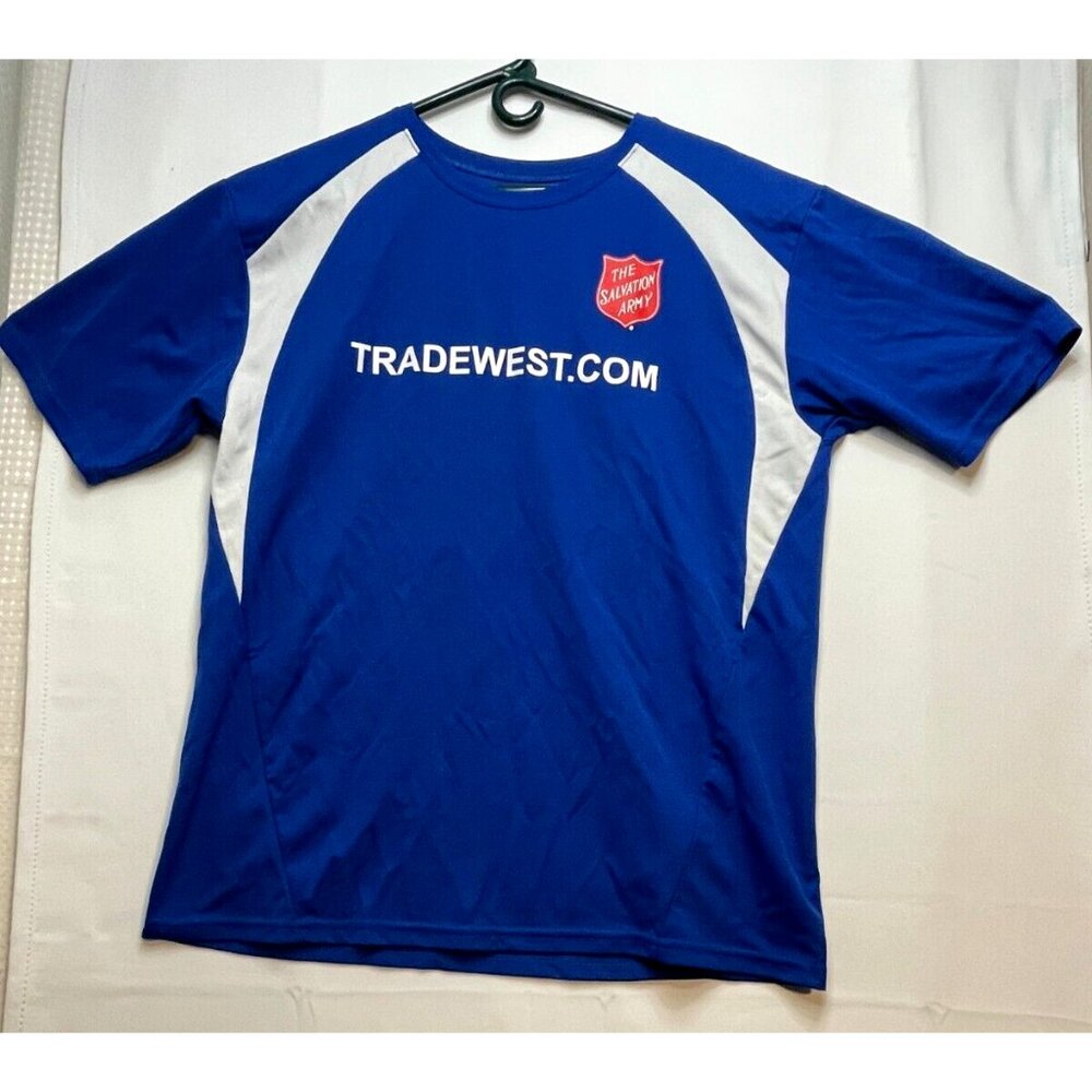 Salvation Army Sholin shirt mens XL short sleeve Team Work blue
